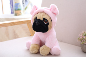 Peluche adorable de chiot <span class=keywords><strong>Shar</strong></span> <span class=keywords><strong>Pei</strong></span> transformable, poupée chien en peluche assise pour filles et enfants, cadeau d'anniversaire, animal doux et câlin - Product Image 2