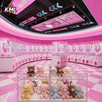 Équipement professionnel pour centre de jeux : Machine à griffes commerciale à monnayeur pour la distribution de peluches et de jouets en peluche, conception de centre de distribution de prix