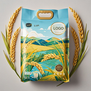 Thực phẩm cấp gạo đóng gói túi 2kg 5kg 10kg đứng lên túi 1kg Tùy chỉnh túi gạo nhựa để đóng gói có tay cầm - Product Image 5