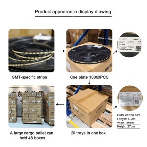 맞춤형 BMTC 2835 패치 램프 비드 3V0.5W DOB <span class=keywords><strong>LED</strong></span> <span class=keywords><strong>SMD</strong></span> 칩 따뜻한 흰색과 빨간색 방출 80 CRI 3000K-6000K CCT - Product Image 5