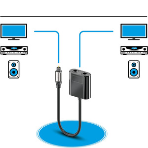 Vente en gros TOSLINK sortie <span class=keywords><strong>Audio</strong></span> amplificateur de puissance en ligne avec TV Echo mur fibre câble <span class=keywords><strong>Audio</strong></span> répartiteur et convertisseur - Product Image 3
