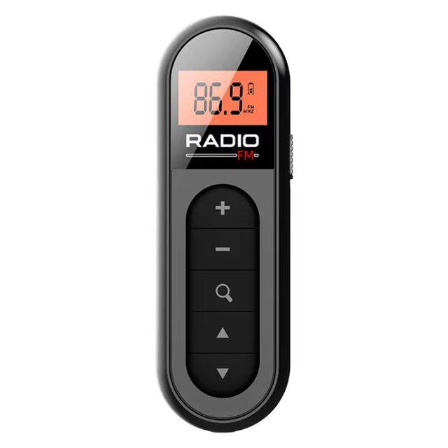 Cross-Border Wholesale 2025 New FM Radio Mini Elderly Rechargeable FM Automatic Receiver Portable Receiver