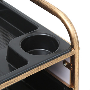 Carrito de Peluquería con 4 Ruedas, Marco de Metal y Plástico, Mueble Resistente para Salones de Belleza y Peluquerías - Product Image 1