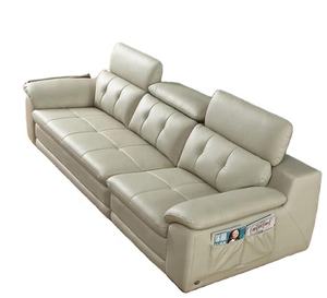 <strong>Sofa</strong> with <strong>adjustable</strong> <strong>headrest</strong> luxury germany wooden <strong>leather</strong> living room <strong>leather</strong> functional <strong>sofa</strong> - Product Image 1