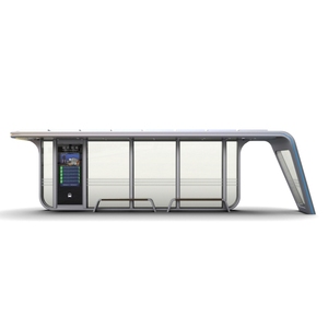 Parada de Autobús Solar de Acero para Exteriores, Diseño Moderno Inteligente y Personalizado, de Alta Calidad y Ecológica para Transporte Público - Product Image 4