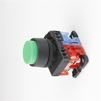 Sakelar Tombol Tekan Plastik Fuji 22mm Kepala Datar On-off 1no Latching 10A 600V
