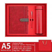 Articles promotionnels, bloc-notes PU A5, bouteille d'eau, cadeau d'entreprise, cadeau d'affaires, ensemble de bureau personnalisé avec stylo, boîte cadeau