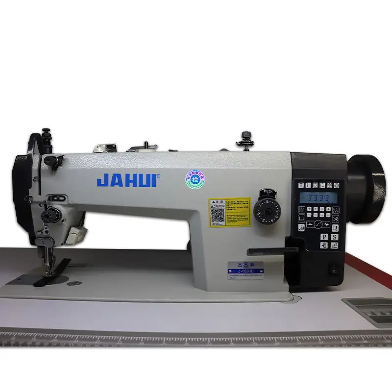 Máquina de coser industrial de punto de cadena de servicio pesado de alimentación compuesta de accionamiento directo