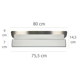 Spatola in Alluminio/Acciaio Inox per Intonaco 80 cm. - Product Image 2