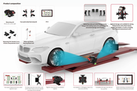 Smartsafe WA613 V2.0 ADAS Tout-en-un : Aligneur de roues 3D avec caméra ADAS et calibration radar pour ateliers de réparation de véhicules électriques et essence
