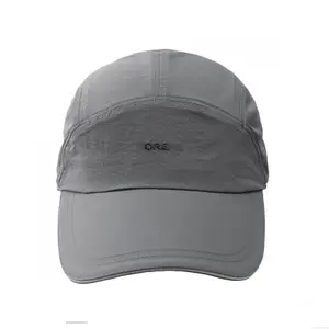 2021 Top qualité séchage rapide course chapeaux de sport gris noir personnalisé pas cher casquette de Baseball avec maille respirante