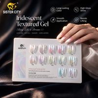 Nouveauté - Vernis à ongles d'automne - Gel texturé irisé - Gel UV LED - Vernis à ongles en gel UV pour manucure professionnelle