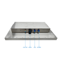 Monitor de pantalla táctil industrial capacitivo sin ventilador impermeable Ip65 Ip67 para exteriores de montaje en pared de acero inoxidable de 15,6 21,5 pulgadas