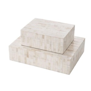 Best Quality Rectangular Bone Inlay Jewelry Box with Floral Inlay Work Luxury Gift and Home Decoration Item Available For Sale - Product Image 5