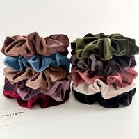 Vente en gros d'élastiques à cheveux surdimensionnés, personnalisés, faits main, en peluche moelleuse de qualité supérieure, style vintage boutique, sans pression pour la queue de cheval