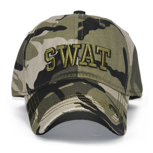 Vente en gros de casquettes de camping brodées pour la chasse 100% coton toile camouflage camouflage pour hommes casquettes d'été de baseball et de sport - Product Image 2