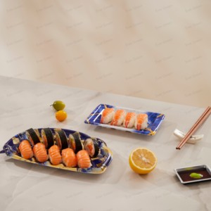 Caja de plástico desechable portátil y reciclable para comida rápida Contenedor de sushi y Sashimi impreso colorido de gama alta para almuerzos - Product Image 3