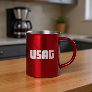Taza de Acero Inoxidable Roja Usag 3777 L, Electrodoméstico de Plástico - Product Image 3