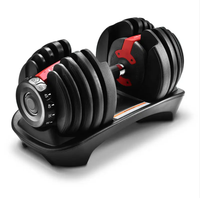 Ensemble d'haltères réglables en acier de forme physique 16kg/24kg/40kg haltères en fonte pour l'équipement des hommes de gymnastique à domicile comprenant des bancs et des supports