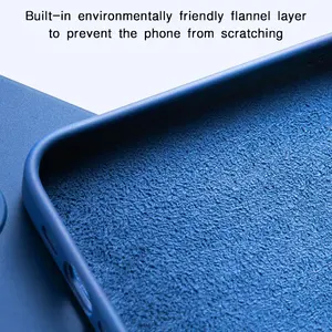 <span class=keywords><strong>Coque</strong></span> carrée en silicone liquide pour <span class=keywords><strong>Samsung</strong></span> Galaxy S23 Ultra S22 <span class=keywords><strong>Plus</strong></span> S21 FE S20 <span class=keywords><strong>Note</strong></span> 20 <span class=keywords><strong>10</strong></span> Protection en tissu souple pour téléphone arrière - Product Image 3