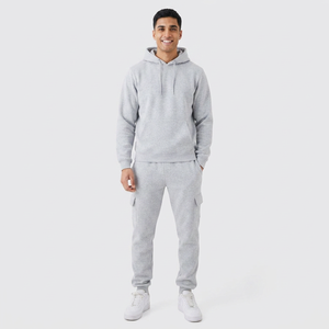 Sudadera con Capucha Gris Claro Personalizada con Estampado Animal 2 en 1, 100% Algodón Grueso, con Bolsillo Lateral, Unisex - Product Image 1