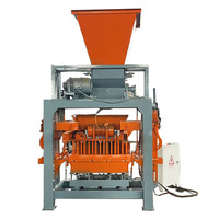 Machine semi-automatique Qt4-35 pour la fabrication de blocs de béton, de pavés autobloquants et de briques creuses en ciment