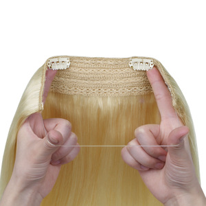 Cortina de Pelo con Diseño de Línea de Pesca # Extensiones de Cabello 60, Cabello Humano Real Europeo Americano, 100g, Se Puede Permanecer Alisado - Product Image 2