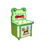 Machine de jeu d'arcade Whack-a-Frog à monnayeur pour enfants, jeu de frappe au marteau à récompense, pour centre de divertissement intérieur