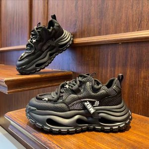 Summer New Arrival: Men's Fashion Chunky Mesh Sneakers, Lightweight, Breathable, Retro Dad <b>Shoes</b> - Product Image 5