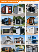 Maison modulaire à ossature en acier galvanisé, dortoir conteneurisé démontable pour projets de construction à grande échelle et bureaux de chantier