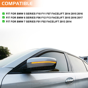 Pour BMW F10 F11 F07 F06 F12 F13 5 6 7 Série LED Ambre Miroir Dynamique Clignotants Lumières Nouveau Indicateur Séquentiel <span class=keywords><strong>Clignotant</strong></span> Lampes - Product Image 6