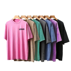 Camiseta holgada con tinta a base de agua para hombre, logotipo personalizado, patrón personalizado, camiseta de algodón de manga corta para fiestas, reuniones, atuendos diarios y de calle - Product Image 2