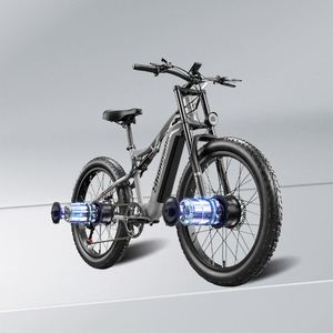 Bicicleta eléctrica <span class=keywords><strong>DualMotor</strong></span> de 2000W con neumático grueso de 26*3,0 pulgadas 48V 17.5ah batería de litio integrada 2000W para todo terreno - Product Image 1