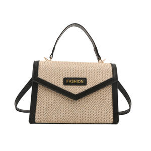 2024 nouveauté été paille tissé femme sacs à main dames rabat sacs à bandoulière pour les femmes - Product Image 2
