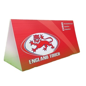 Panneaux publicitaires extérieurs de haute qualité 5 mm Signalisation d'événements avec poteau en polystyrène <span class=keywords><strong>Toblerone</strong></span> imprimé pour une haute visibilité - Product Image 1