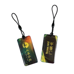 Tùy chỉnh NFC Fob in offset PVC + Epoxy RFID epoxy Key Fob thẻ - Product Image 2