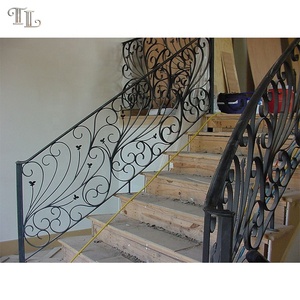 Kim Loại Trong Nhà Cầu Thang Lan Can Sắt Cầu Thang Lan Can Thiết Kế Cầu Thang Wrought Sắt Lan Can - Product Image 6