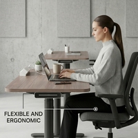 Bureau debout modulaire électrique réglable en hauteur avec casier de rangement intégré pour projet d'espace de coworking ouvert