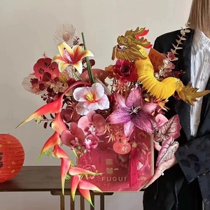 Arrangement de fleurs artificielles Jinxi, fleurs en soie réalistes, décoration de mariage et de maison, fabrication chinoise 00013 - Product Image 3