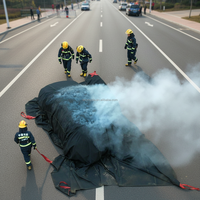 Couverture anti-feu de qualité supérieure en Kevlar Aramid, taille personnalisée, ignifuge, pour la lutte contre les incendies, la survie en cas d'urgence, pour voiture EN1869