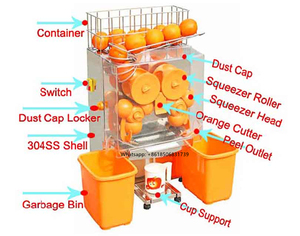 Offre Spéciale D'agrumes orange automatique Extracteur de jus machine/usine Prix Grenade Presse-agrumes machine - Product Image 6