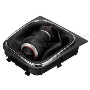 Pomo de Palanca de Cambios Manual de 6 Velocidades con Funda de Piel Sintética para VW Golf 5 MK5 6 MK6 R20 R32 GTI 2004-2014 - Product Image 4