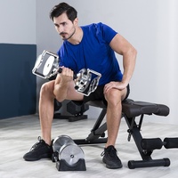 Pour Snode Commercial Fitness Equipment Ensemble d'haltères réglables en acier au carbone 42*30*27cm pour l'entraînement à domicile pour hommes 5-7