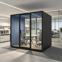 Cabine vocale insonorisée Meet Pod 6 pour studio d'enregistrement, bureau, espaces modulaires, portables et téléphoniques