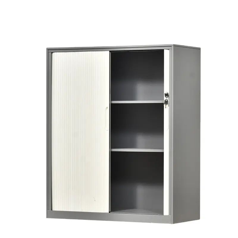 Most popular office furniture steel 2 swing door storage file cabinet household metal storage file cabinet