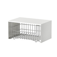Panier de rangement de cuisine simple moderne en acier inoxydable 304, non pliable, en forme de U, organisateur de comptoir et séparateur d'armoire, multi-usage