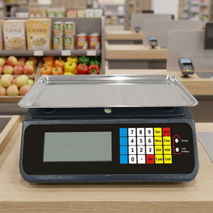 Báscula Electrónica Impermeable de 30 kg para Tiendas de Abarrotes, Báscula de Mostrador para Calcular Precios en el Mercado Minorista - Product Image 4