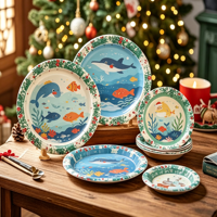 Assiettes biodégradables de différentes tailles, résistantes, pour fêtes, pique-niques, restaurants, assiettes en papier jetables