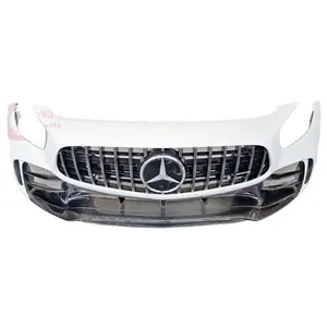 GTR style semi-carbon fiber front bumper front guard bar for Mercedes-Benz AMG GTC GTS