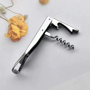 Stainless Steel Wine <b>Opener</b> Flat Modern 2 In 1 Multi Function Corkscrew For Red White Wine Beer Bottle Opening - Product Image 1